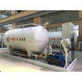 Portable 5 ton or 10 ton lpg skid plant dispenser with gilbarco type lpg dispenser